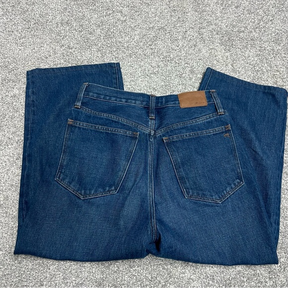 Madewell Jeans Womens 26 Baggy Straight High Rise Cropped Medium Wash - Picture 9 of 10